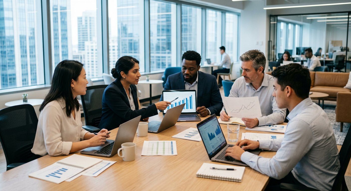 Finance Rise Hub consultants collaborating